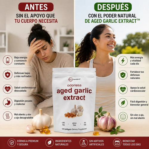 AGED GARLIC EXTRACT  Extracto de Ajo Envejecido Sin Olor
