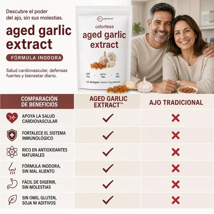 AGED GARLIC EXTRACT  Extracto de Ajo Envejecido Sin Olor