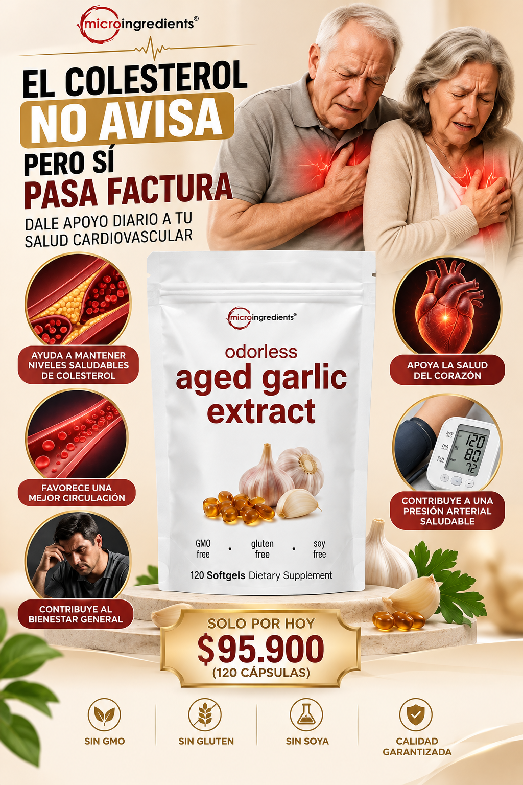 AGED GARLIC EXTRACT™ Extracto de Ajo Sin Olor, para proteger tu corazo ...