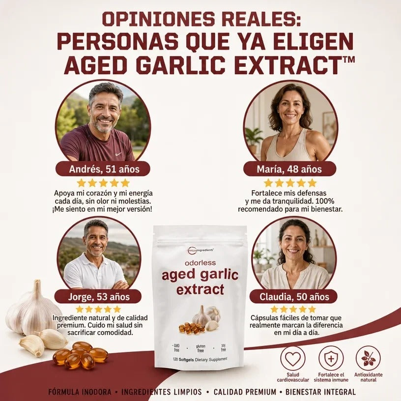 AGED GARLIC EXTRACT  Extracto de Ajo Envejecido Sin Olor